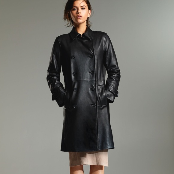 Aritzia Jackets Coats Aritzia Floyd Leather Trench Xs Poshmark